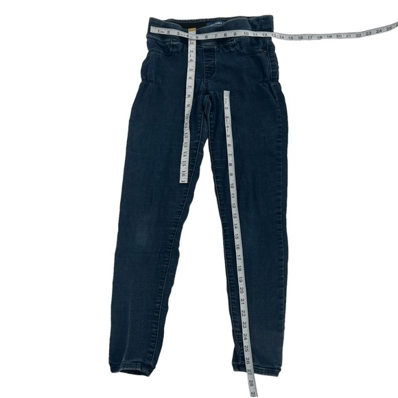 Old Navy Blue Rockstar Mid Rise Skinny Rouched Pull On Jeggings Size 4 Women’s - Picture 5 of 5